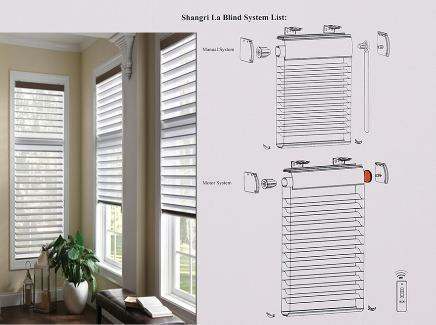 Shangri-la Soft Sheer blinds