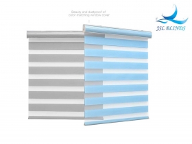 Best Fornecimento de fábrica, vendas quentes, cobertura, decoração, camadas duplas, persianas zebra, cortinas Supplier